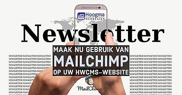 MailChimp ahora también disponible en HWCMS Hoogma Webdesign Beerta