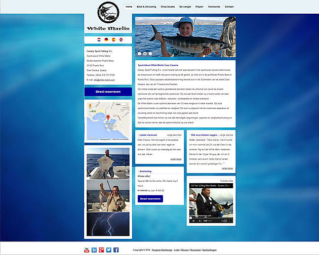 Canary Sport Fishing S.L., Gran Canaria (Spanje) Hoogma Webdesign Beerta