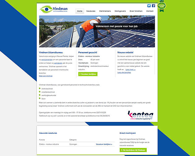 Agencia de Empleo Vindman, Nieuwe Pekela (Países Bajos) Hoogma Webdesign Beerta