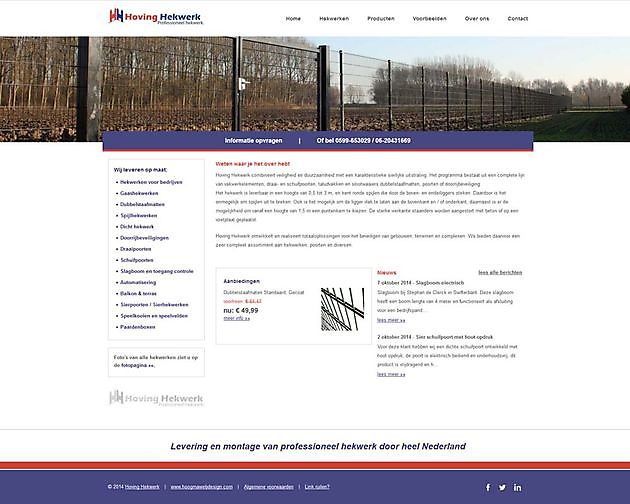 Hoving Fencing, Stadskanaal (Países Bajos) Hoogma Webdesign Beerta