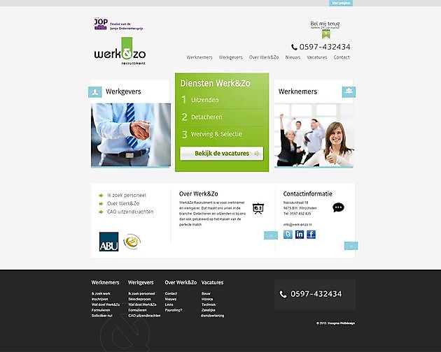 Werk & Zo, Winschoten (The Netherlands) Hoogma Webdesign Beerta