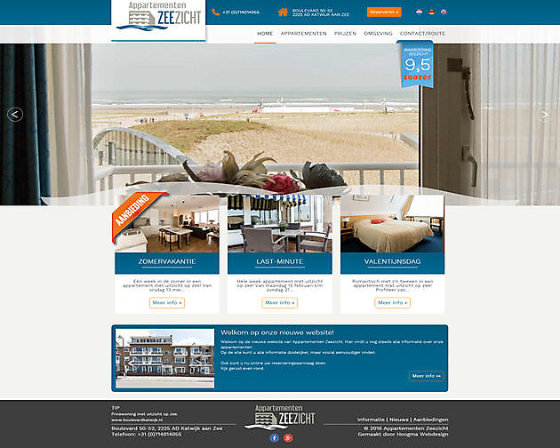 Appartementen Zeezicht, Katwijk - Hoogma Webdesign Beerta