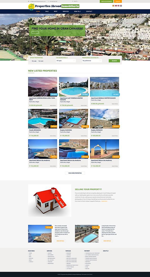 Properties Abroad, Gran Canaria (Spanje) - Hoogma Webdesign Beerta