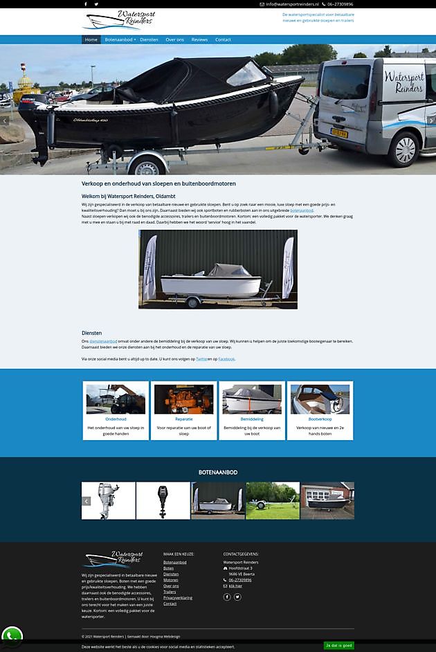 Watersports Reinders, Beerta - Hoogma Webdesign Beerta