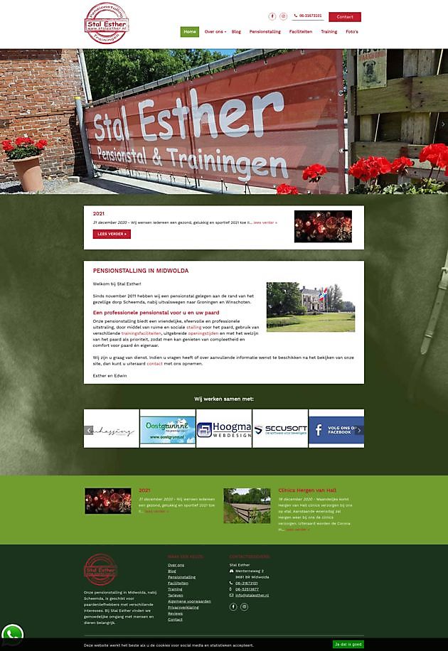 Esther's stable, Midwolda - Hoogma Webdesign Beerta