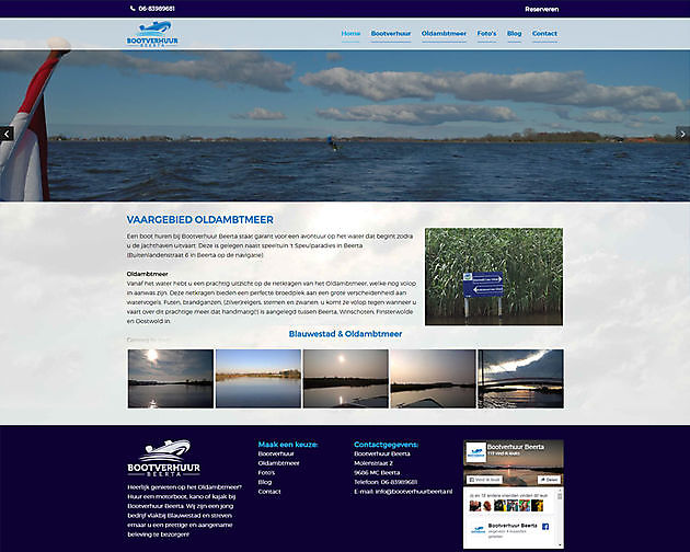 Bootverhuur Beerta, Beerta - Hoogma Webdesign Beerta