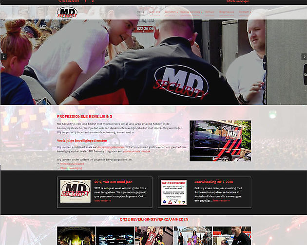 MD Security, 's-Hertogenbosch Hoogma Webdesign Beerta