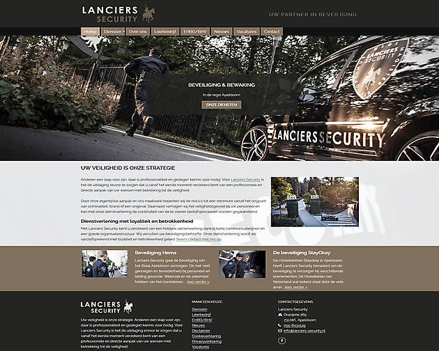 Lancers Security, Apeldoorn Hoogma Webdesign Beerta