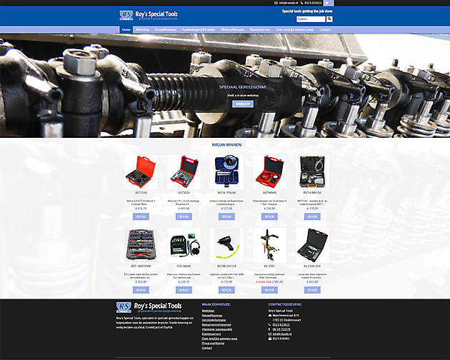 Roy's Special Tools, Dedemsvaart - Hoogma Webdesign Beerta