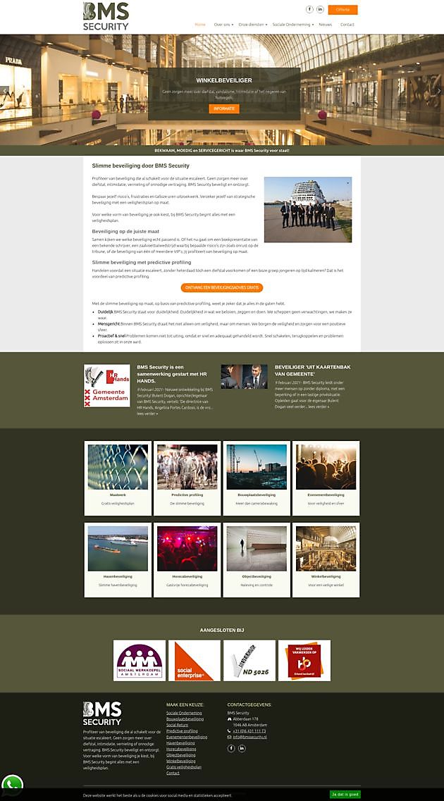 BMS Security, Badhoevedorp Hoogma Webdesign Beerta