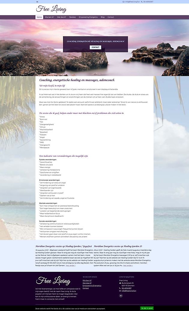 Free Living, Dronten - Hoogma Webdesign Beerta