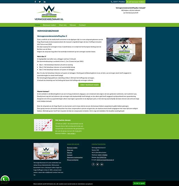 Vermogenbezwaar.nl Hoogma Webdesign Beerta