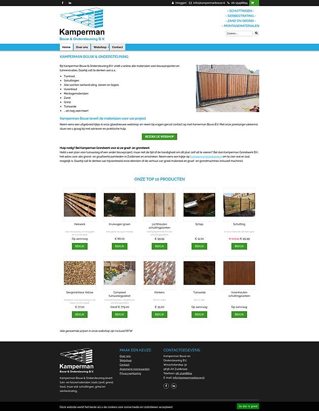 Kamperman Construction & Support, Zuidbroek Hoogma Webdesign Beerta