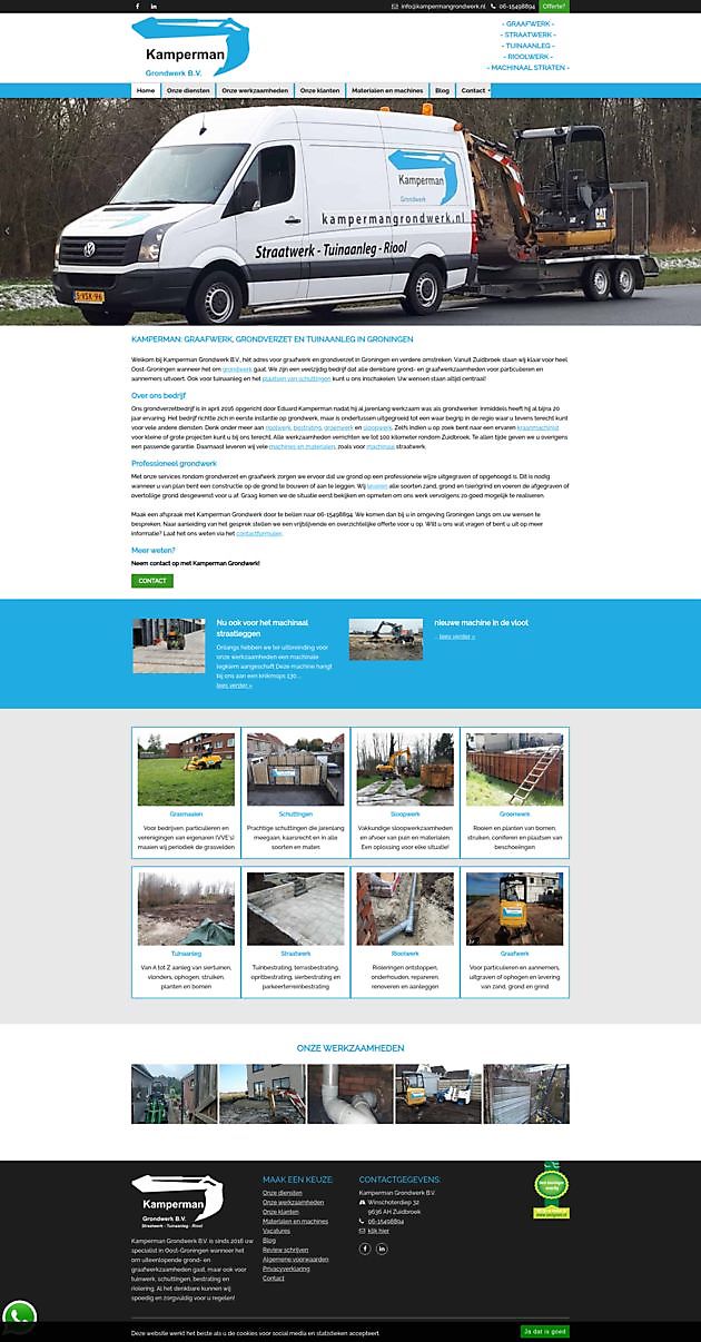 Kamperman Grondwerk, Zuidbroek - Hoogma Webdesign Beerta