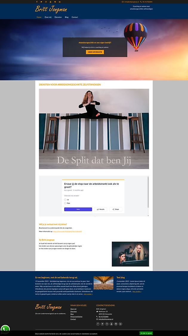 Britt Jongman, Zeewolde Hoogma Webdesign Beerta