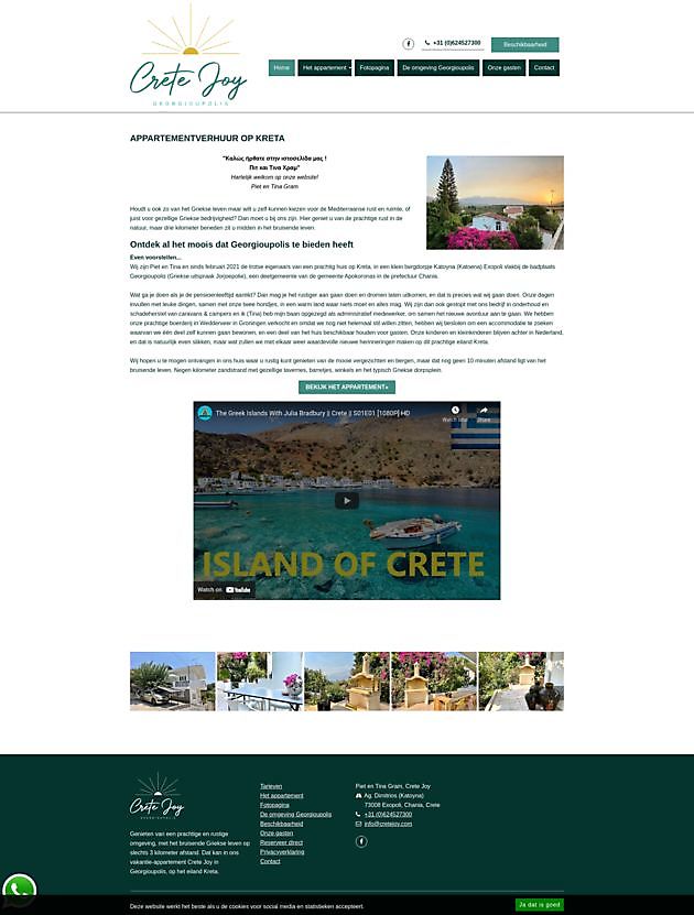 Crete Joy, Kreta, Griekenland - Hoogma Webdesign Beerta