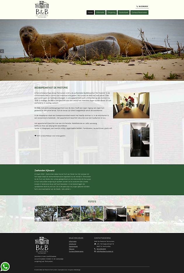 B&B De Pastorie, Termunten - Hoogma Webdesign Beerta