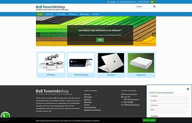 B2B Tonerinktshop, Appingedam - Hoogma Webdesign Beerta