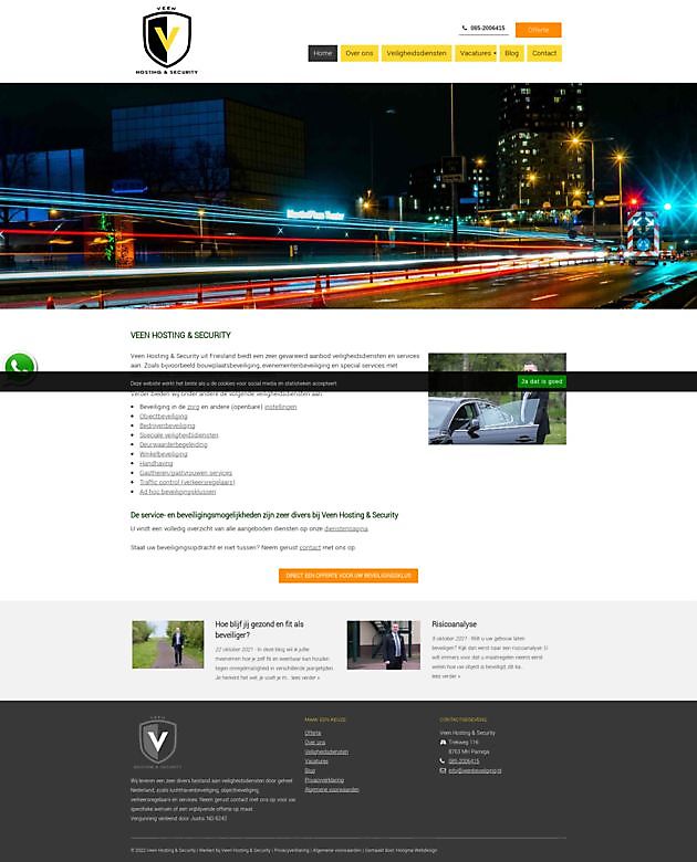 Veen Hosting & Security, Tjerkwerd Hoogma Webdesign Beerta