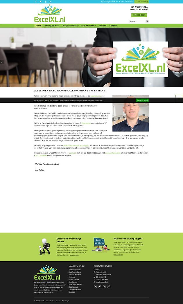 ExcelXL, Winschoten - Hoogma Webdesign Beerta
