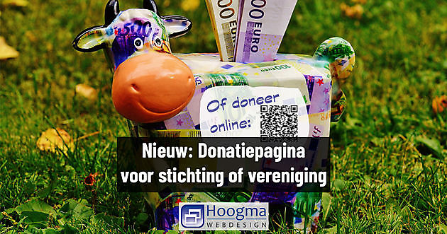 New: Donation page for foundations and associations - Hoogma Webdesign Beerta