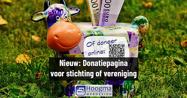 New: Donation page for foundations and associations Hoogma Webdesign Beerta