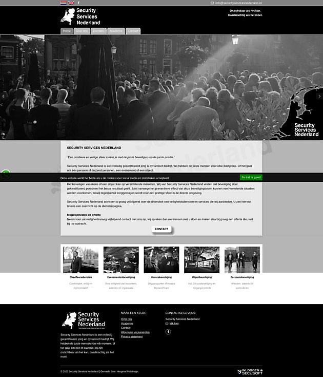 Security Services Nederland - Hoogma Webdesign Beerta