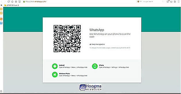 WhatsApp via the computer? It is possible! Hoogma Webdesign Beerta