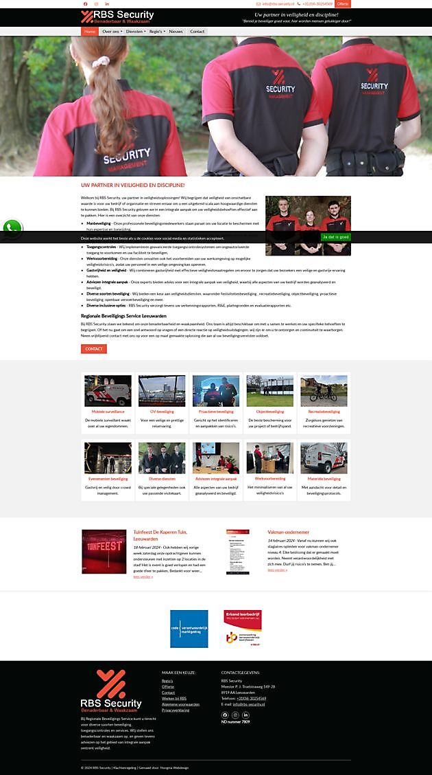 Seguridad RBS, Leeuwarden - Hoogma Webdesign Beerta