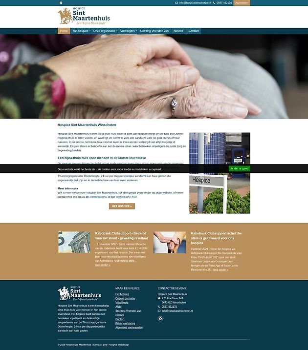 Centro de cuidados paliativos Sint Maartenhuis, Winschoten Hoogma Webdesign Beerta
