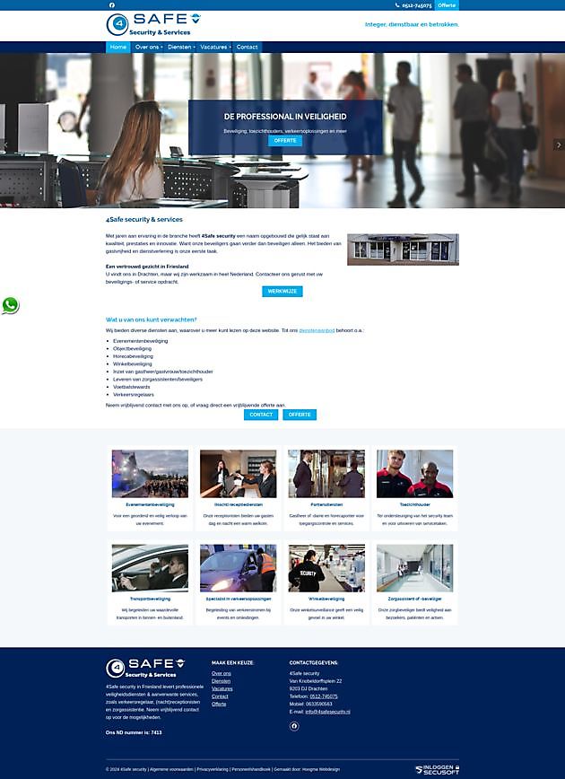 4Seguridad segura, Drachten - Hoogma Webdesign Beerta