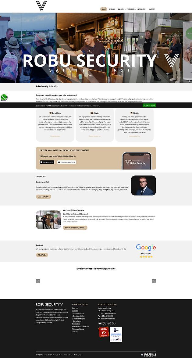 Robu Security, Leeuwarden Hoogma Webdesign Beerta