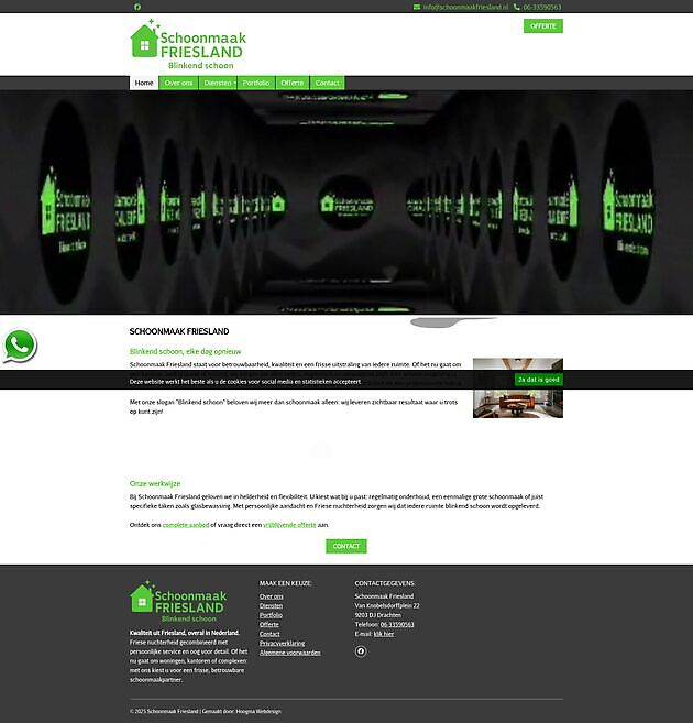 Schoonmaak Friesland Hoogma Webdesign Beerta
