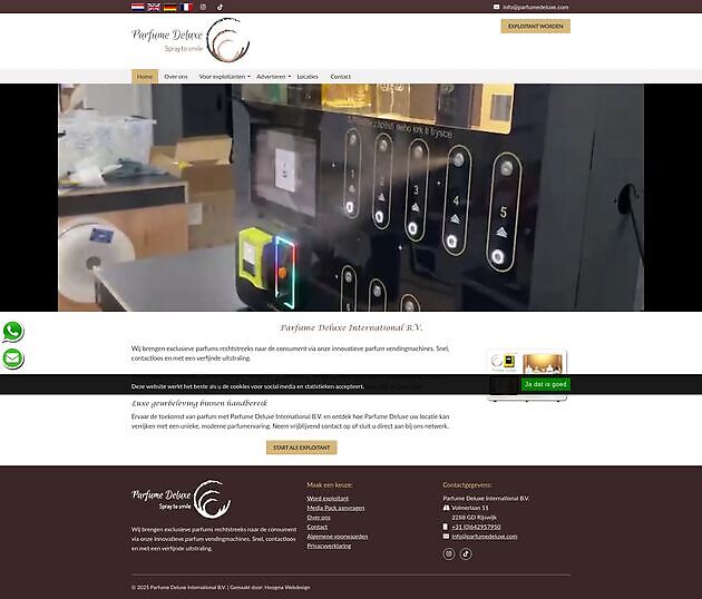 Parfume Deluxe International B.V. Hoogma Webdesign Beerta