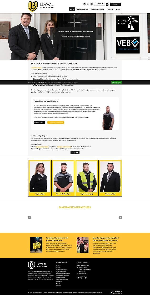 Loyaal Beveiliging, Waddinxveen - Hoogma Webdesign Beerta