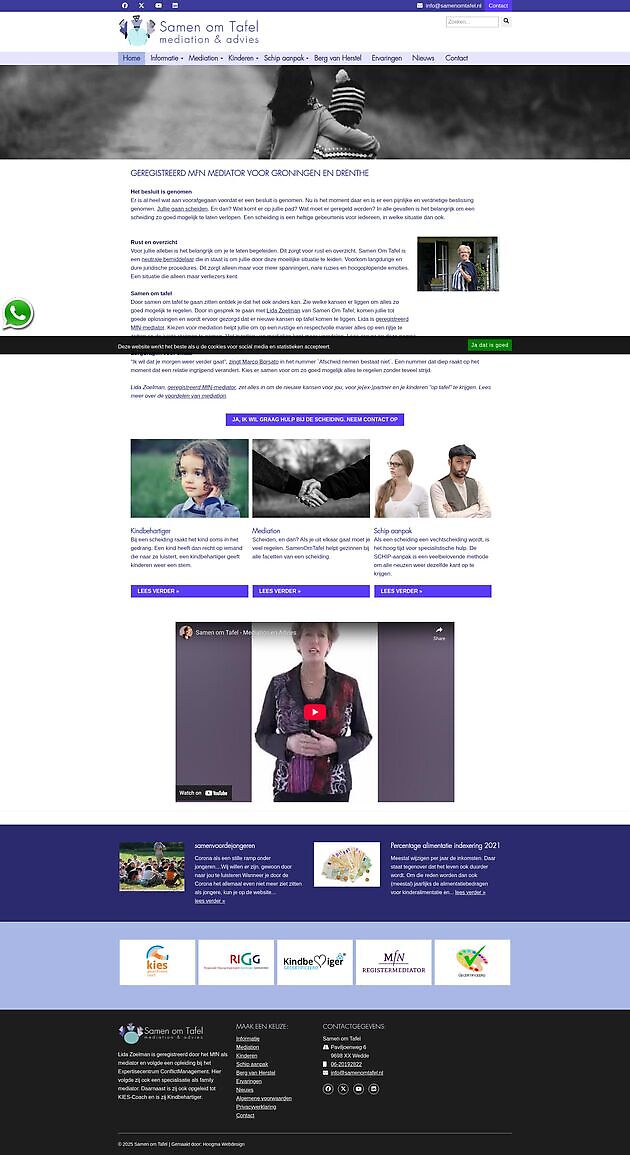 Juntos en la mesa, Wedde Hoogma Webdesign Beerta