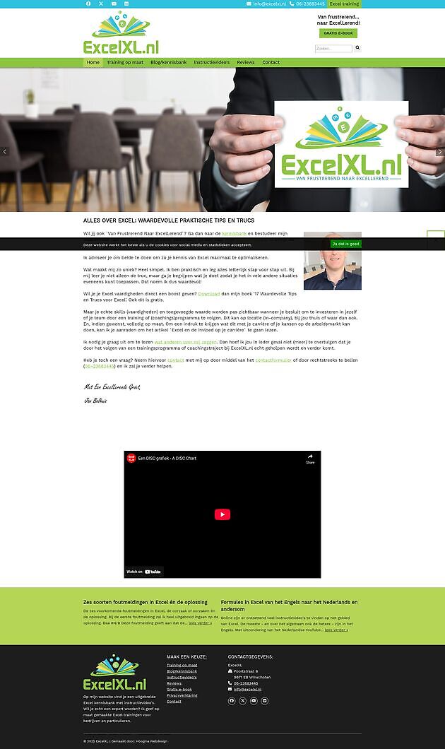 ExcelXL, Winschoten Hoogma Webdesign Beerta
