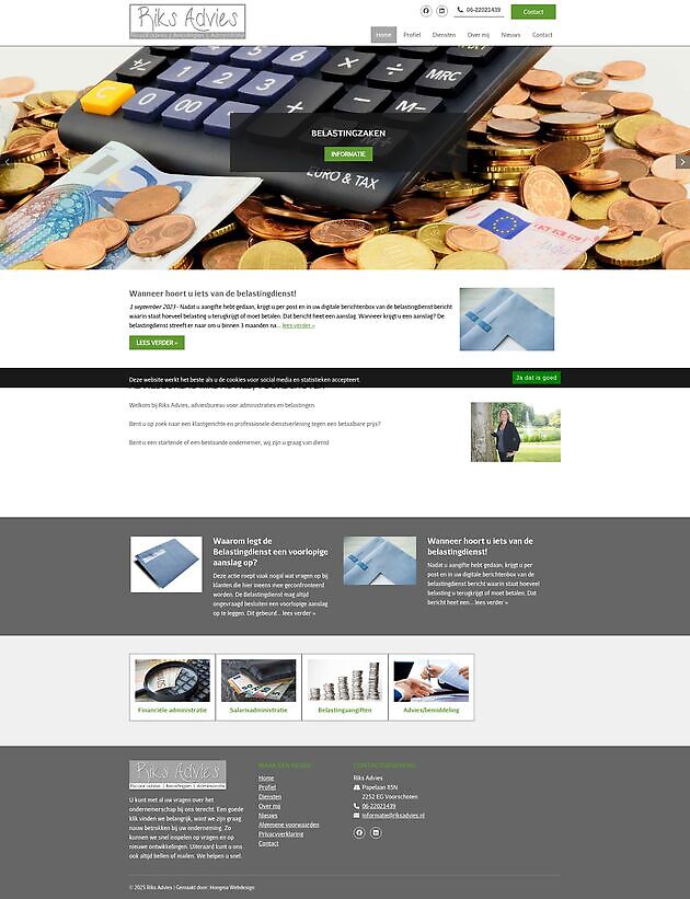 Riks Advice, Voorschoten Hoogma Webdesign Beerta