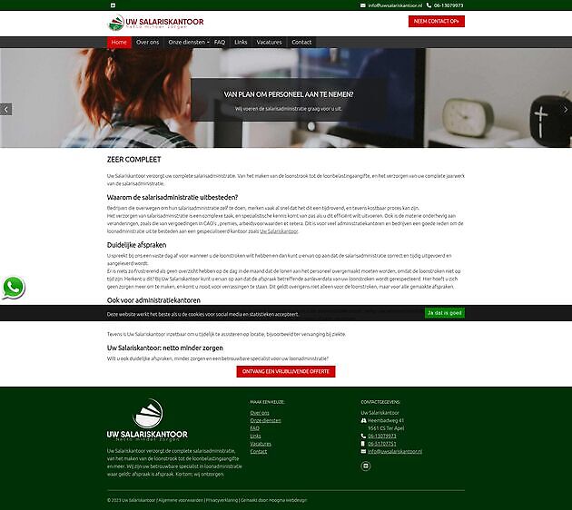 Uw Salariskantoor - Hoogma Webdesign Beerta