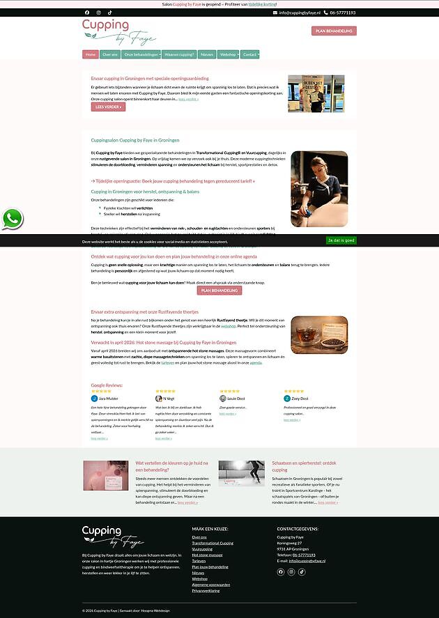 Cupping by Faye, Groningen Hoogma Webdesign Beerta
